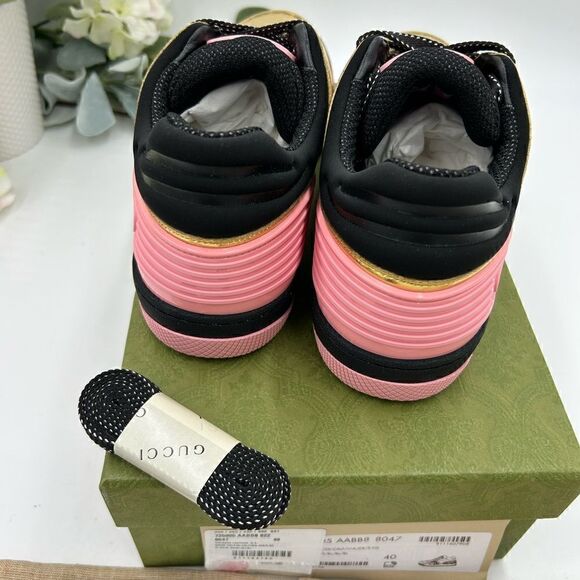 Women’s Gucci basket low top leather sneakers, size 40 made in Italy - Picture 7 of 11